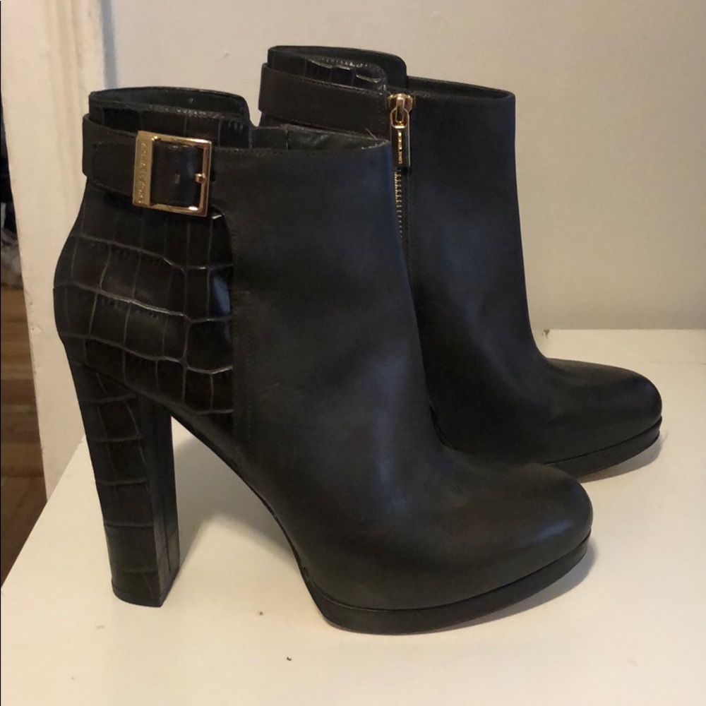 Deep Olive Green Michael Kors Booties